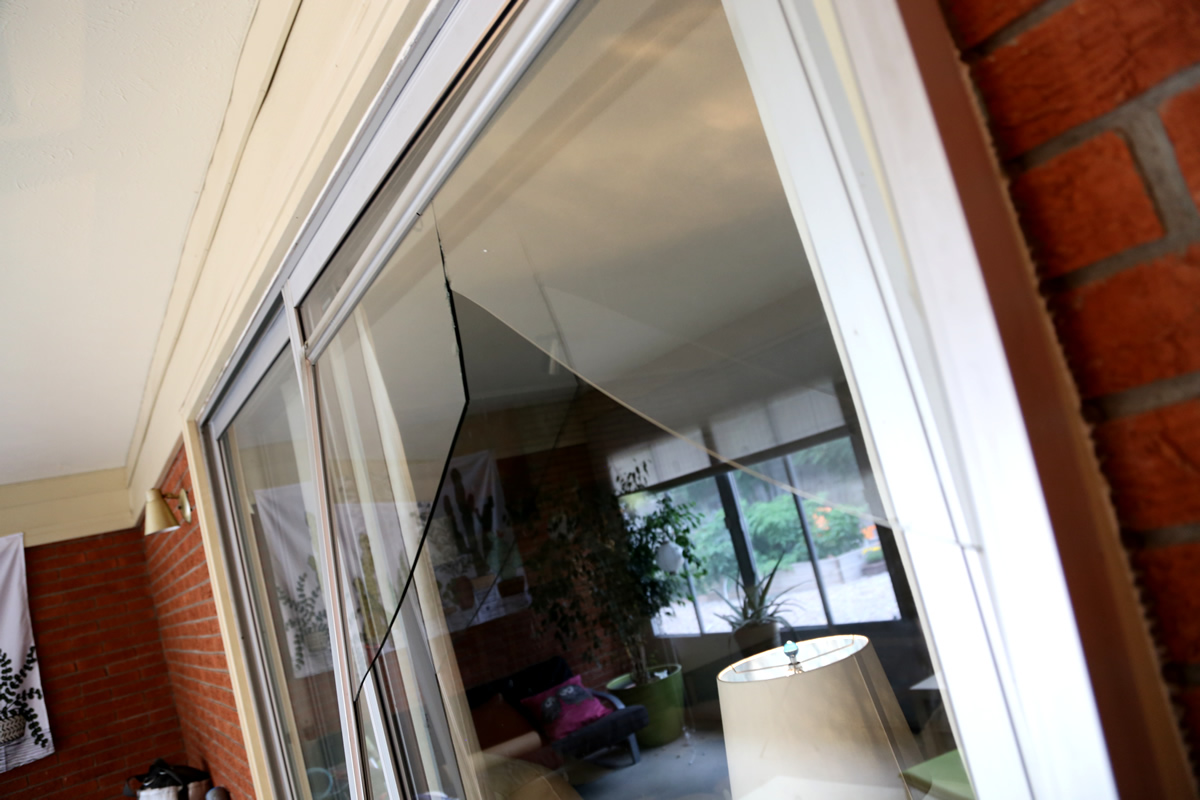 Broken Glass Patio Door repair