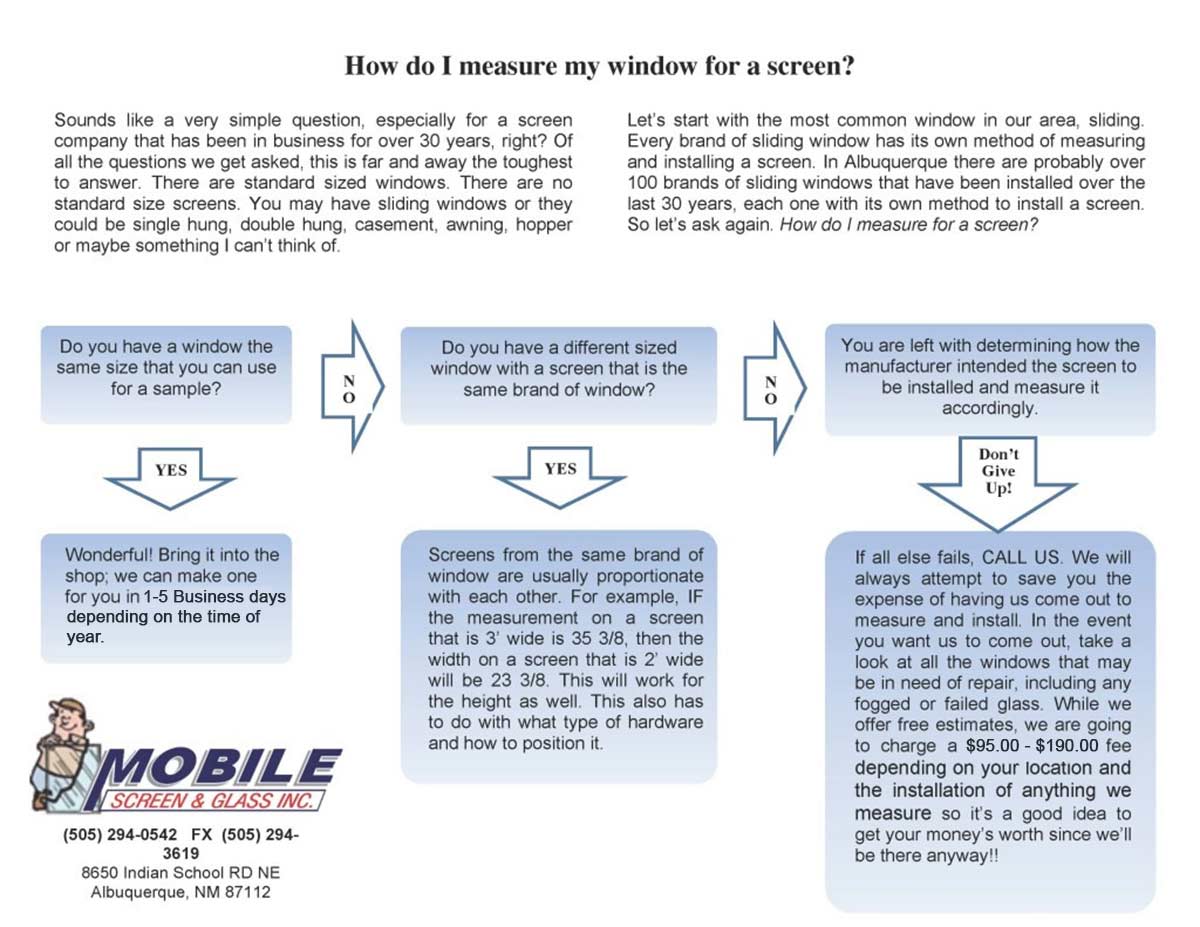 How do I measure my window for a screen?