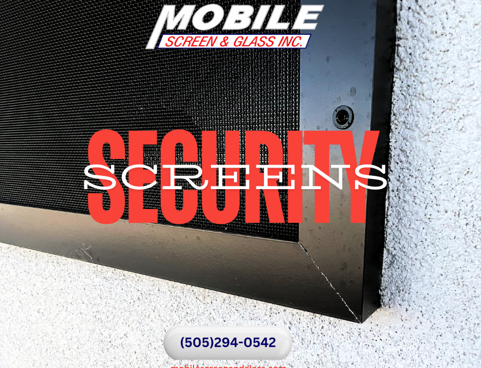 Mobile Security Screen solutions for residential and commercial