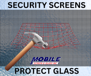 Security Screens Protect Glass