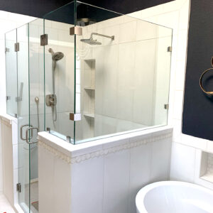 glass shower enclosure
