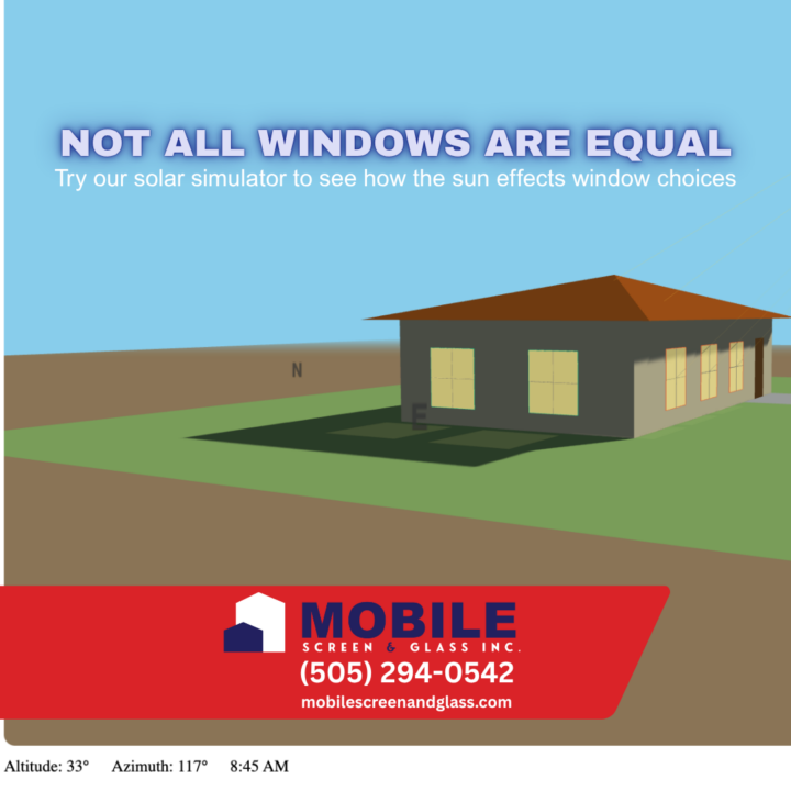 Check the sun and your windows