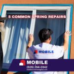 Common springtime repairs for glass and screen